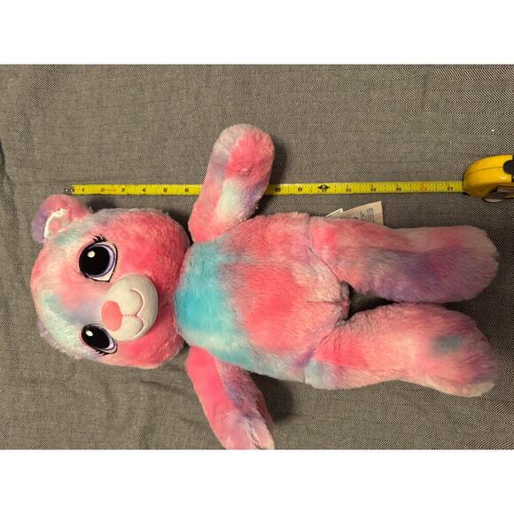 Build-A-Bear Rainbow Tie-Dye Teddy Bear Plush 16” Pastel Stuffed Animal Scented - Picture 5 of 5